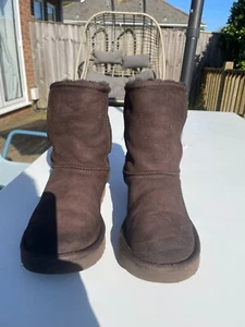 Women's Brown UGG boots (size 4.5) in vgc. Faux fur lined. - Picture 1 of 6