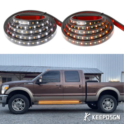 For Ford F-350 Ranger Maverick 2x 70" LED Running Board Lights Strip Side Marker - Image 1 of 4