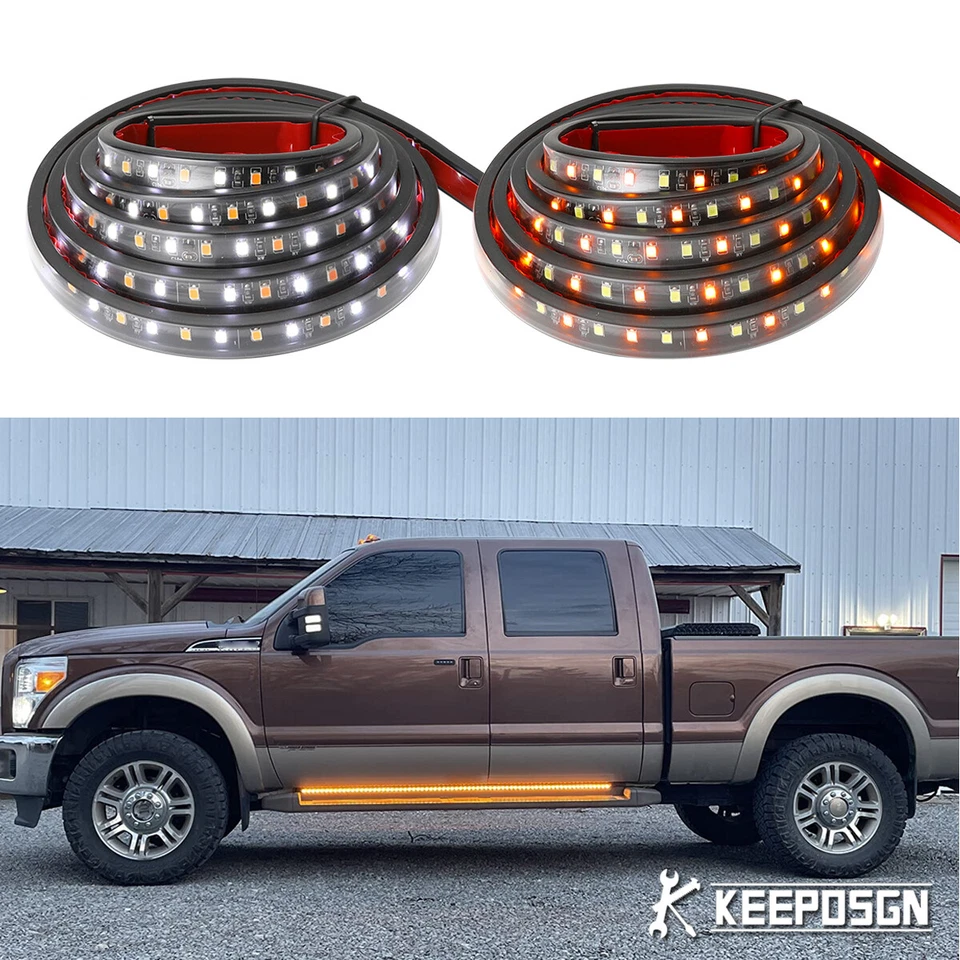 For Ford F-350 Ranger Maverick 2x 70" LED Running Board Lights Strip Side Marker - Изображение 1 из 4