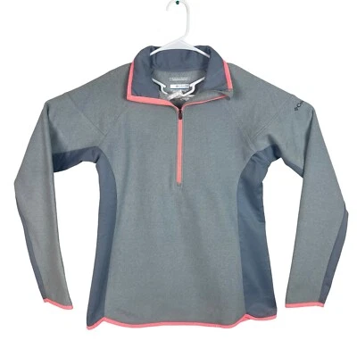 Columbia Omni-Wick Manga Larga 1/4 Cremallera Top Sudadera - Parte Inferior Festoneada - Med Foto 1 de 4