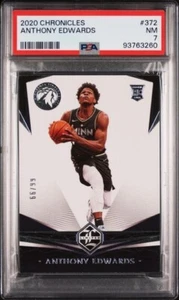 Cronache 2020 Anthony Edwards Rookie #372 /99 PSA 7 RC - Foto 1 di 2
