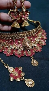 Indian bollywood jewellery set - Picture 1 of 4