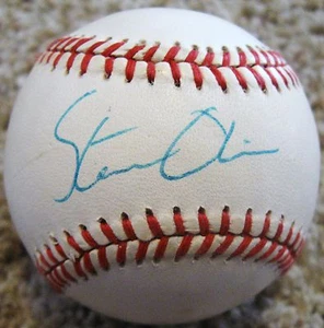 VARY RARE Steve Olin dec.92 age 27 PSA/DNA Signed Baseball Cleveland Indians - Picture 1 of 3