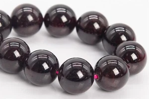 12-13 mm Echter Natürlicher Granat Klasse AA Rund Edelstein Lose Perlen 4 Zoll - Bild 1 von 3