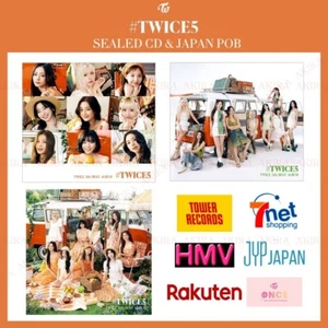 PSL TWICE 5th BEST ALBUM #TWICE5 ALL ver SEALED CD & JAPAN POB OFFICIAL - Picture 1 of 22