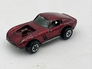 Vintage 1970 Johnny Lightning Burgundy Topper Frantic Ferrari Missing Engine - Picture 1 of 7