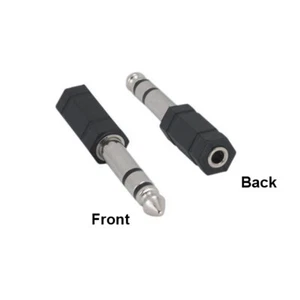 KNTK 6.3mm 1/4" to 3.5mm 1/8" AUX M/F Audio Adapter for Mic Car Tablet Phone PC - Picture 1 of 1