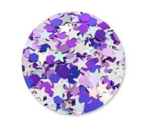 Purple Galactic Stars & Moons Holographic Metallic Glitter 4.5 Oz/126g - Picture 1 of 1