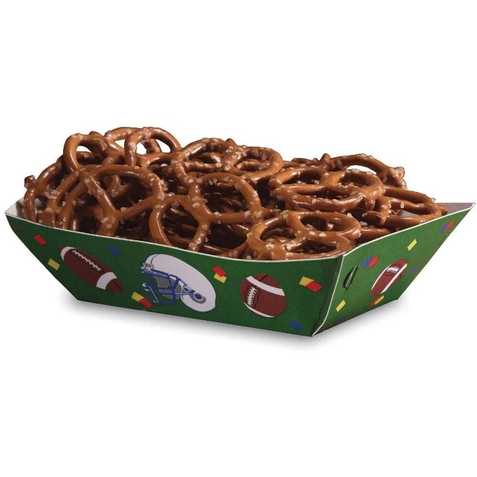 Football Paper Snack Servers 6CT - Image 1 of 1