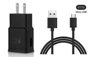 Wall charger +Micro USB Charging cable for Amazon Kindle Fire HD 7/8 Tablet BLK