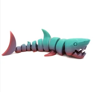 Articulated Shark, Flexi Fidget Toy, 3D Printed - Picture 1 of 38