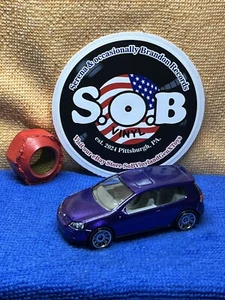 Matchbox Volkswagen Golf V GTI Purple Diecast Near Mint Condition. Pretty Rims - Picture 1 of 8