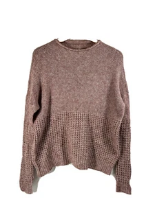 Suéter de lana sintética American Eagle talla L rosa suave cálido - Imagen 1 de 7