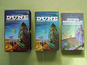 Vintage Dune Box Set - Dune & Dune Messiah by Frank Herbert -NEL 1973 Paperbacks
