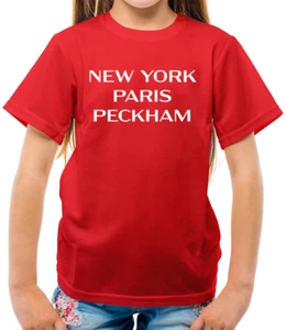 New York Paris Peckham - Kids T-Shirt - TV Fools Funny Del Boy Only - Picture 1 of 13