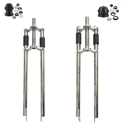 DONSP1986 26"/700C/29" Bicycle Fork w/Headset, Non-Suspension Triple Tree Fork - Image 1 of 3