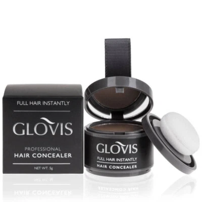 Corrector de pérdida de cabello GLOVIS polvo para cubrir la línea del cabello sombra raíz retoque Foto 1 de 4