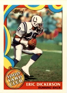 1989 Topps Football "1000 Yard Club" Insert Cards - Picture 1 of 47
