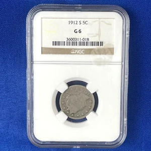 1912 S Barber Quarter 5C NGC G6 - Picture 1 of 5