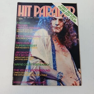 1975 JUNE HIT PARADER MAGAZINE - ROBERT PLANT LED ZEPPELIN NICE COVER - L 12339 - Picture 1 of 16