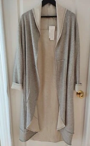 SOFT SURROUNDINGS Gray Heather Mountain Side French Open Style Duster Medium NWT - Picture 1 of 3