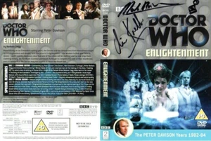 Doctor Who: Enlightenment DVD Cover Signed by MARK STRICKSON & CLIVE KNELLER - Imagen 1 de 1