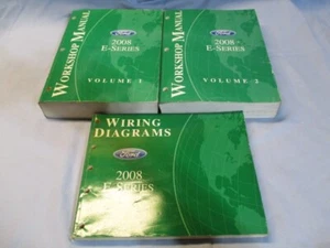 2008 Ford Econoline E-Series Van Service Manual Volume 1 & 2 w/Wiring Diagram - Picture 1 of 3