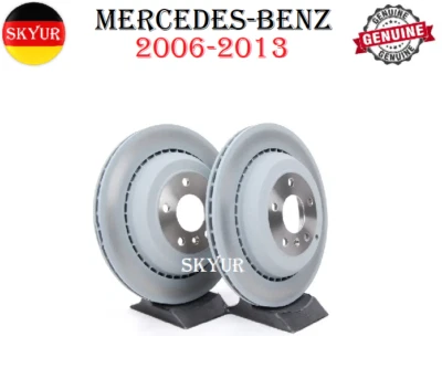 Rear Left & Right Side Rotor Set For 06-13 Mercedes GL ML R Vehicles GENUINE - Image 1 of 4