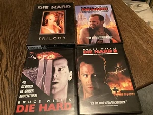 Die Hard Trilogy Used DVDs 3 Movies Action Bruce Willis Vengeance Free USA Ship - Picture 1 of 2