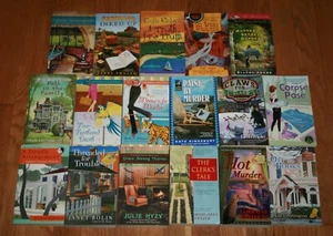 Lot 17 Cozy Mystery book Berkley Prime Crime Inked Up Meow Fine Feathered Death - Picture 1 of 3