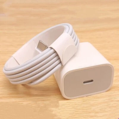 20W USB C Fast Charger and USB C To Type C Cable Power Adapter For iPad Pro Air - Image 1 of 4