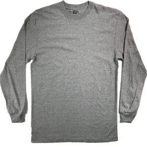 IBS HEAVYWEIGHT T SHIRT BIG MENS LONG SLEEVE 4XL 5XL 6XL - Picture 1 of 8