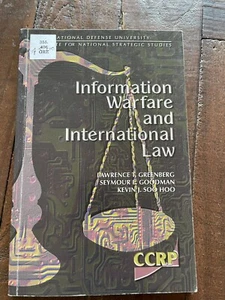 Information Warfare and International Law PB Lawrence T Greenberg - Picture 1 of 6