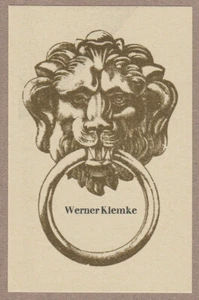 Exlibris - WERNER KLEMKE - 3 Unsigned For Self - Foto 1 di 3