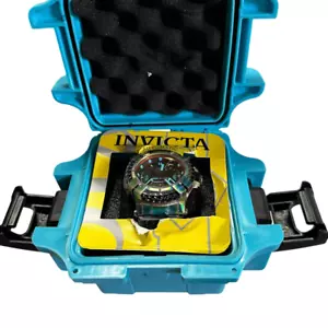 New Invicta Watch Bolt 38033 55mm Iridescent Steel Band - Picture 1 of 8