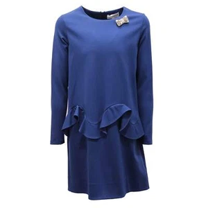 1725AN abito bimba SIMONETTA girl kids dress blue - Imagen 1 de 4