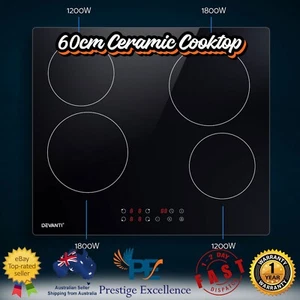 Devanti Ceramic Cooktop 60cm Electric Cooker 4 Burner Stove Hob Touch Control AU - Picture 1 of 9