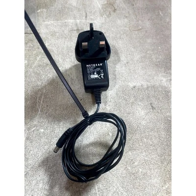 NetGear AD6612 0916B-5LF AC/DC Adapter Power Supply Black 12V 1.5A UK Wall Plug - Image 1 of 4