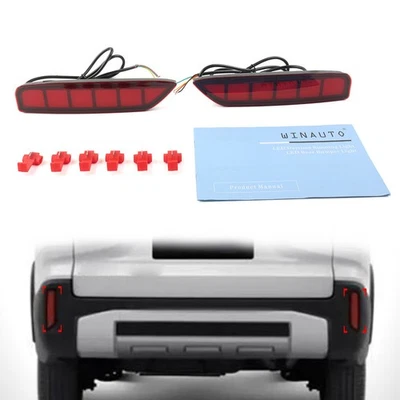 Fit Mitsubishi Xpander 2x Rear Bumper Reflector Brake Fog Lamp Turn Signal Light - Imagen 1 de 4