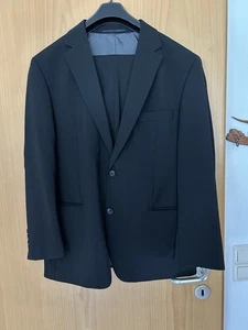 Herren-Anzug Gr.50 schwarz • 1x getragen • Wolle mit Elasthan - Bild 1 von 8