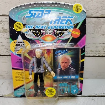 Playmates Star Trek The Next Generation Admiral McCoy 1993 Unpunched 5" Figure - Image 1 of 4