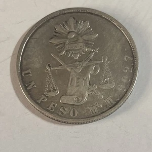 México Un Peso 1871 Mo Balanza - Picture 1 of 4