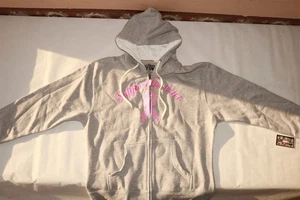 SUPPORT THE CURE - Sudadera con capucha cremallera completa para mujer con conciencia sobre el cáncer de mama XL NUEVA CON ETIQUETAS - Imagen 1 de 3