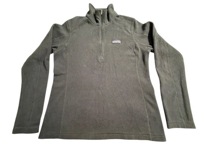 Patagonia Women's Micro D 1/4-Zip Fleece Black Size MREG STY26278 - Image 1 of 4