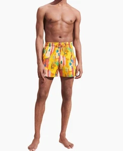 Bañador Vilebrequin Para Hombre Calles Soleadas Estampado Gráfico Pantalones Cortos de Lujo Talla S Nuevo con Etiquetas - Imagen 1 de 12