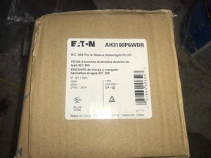Eaton Cablaggio Dispositivi AH3100P6WDR - Spina Pin&Slv 100/125A 200-250V 2P3W BL - 1EA - Foto 1 di 4