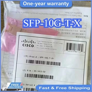 SFP-10G-T-X Cisco 10Gigabit SFP+ RJ45 Copper Transceiver - 30m over Cat6a/Cat7 - Picture 1 of 4