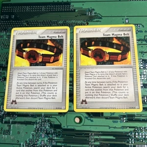 Team Magma Belt 81/95 Ex Team Magma vs. Team Aqua Pokemon Card Trainer Tool 2 - Picture 1 of 4