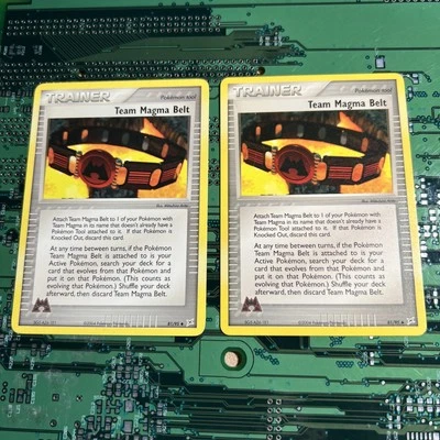 Team Magma Belt 81/95 Ex Team Magma vs. Team Aqua Pokemon Card Trainer Tool 2 - Image 1 of 4
