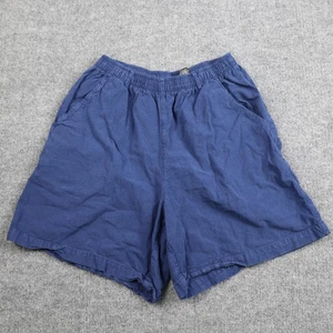 Erika & Co Shorts Womens Small Blue Cotton Elastic Waist Pull On Pockets Casual - Picture 1 of 11